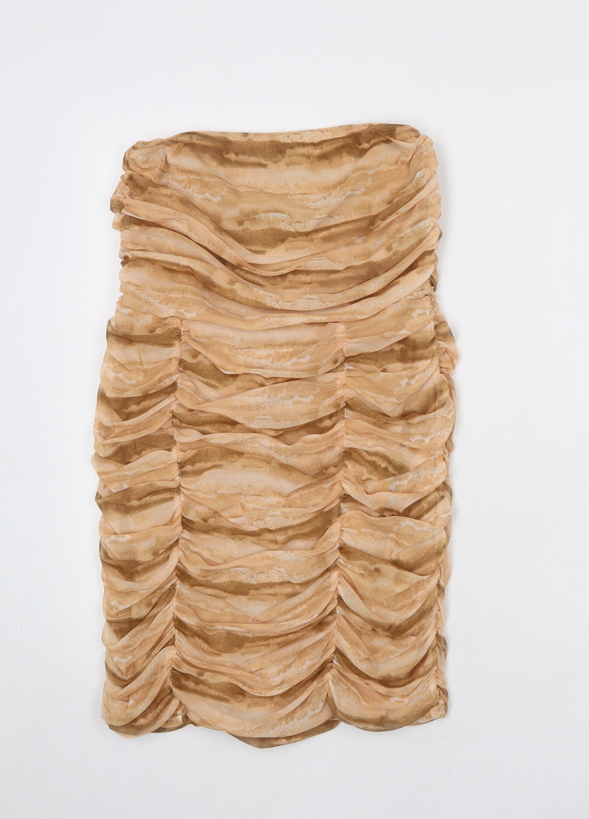 PRETTYLITTLETHING Womens Multicoloured Geometric Polyester Mini Size 12 Off the Shoulder Pullover