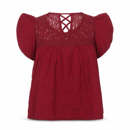 Womens UK Size 10 BHS Red Basic Blouse