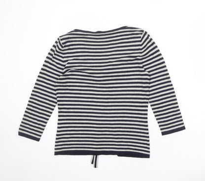 Womens UK Size 10 Oui Grey Pullover Jumper