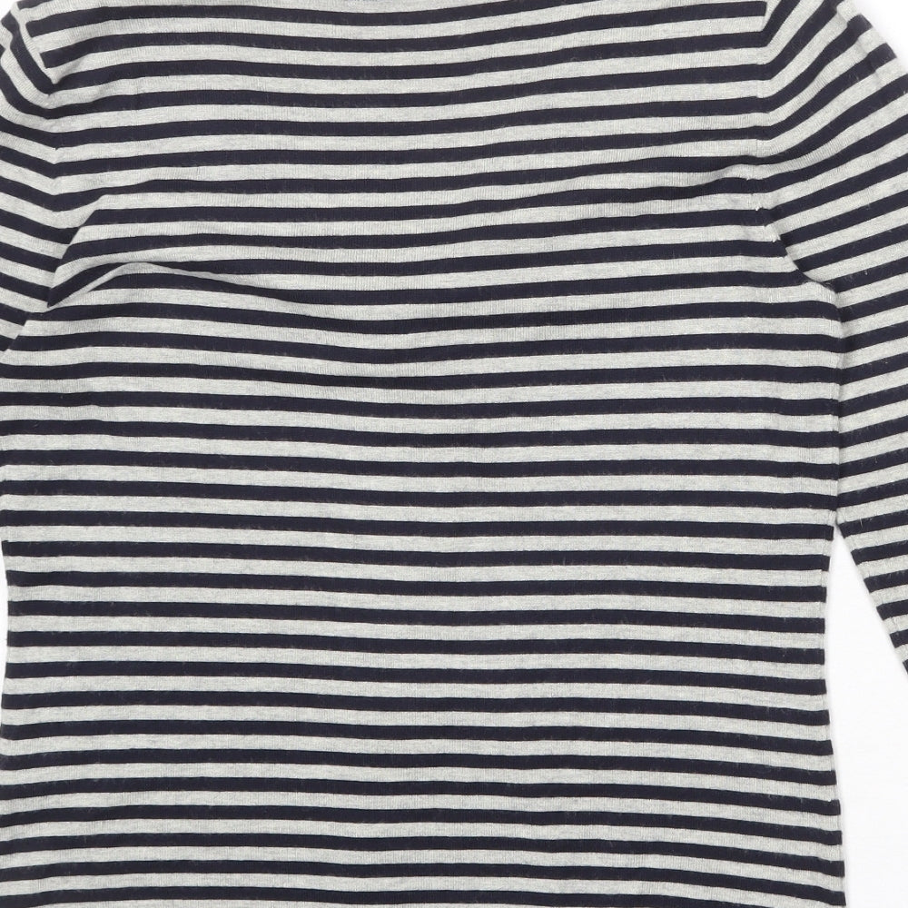 Womens UK Size 10 Oui Grey Pullover Jumper