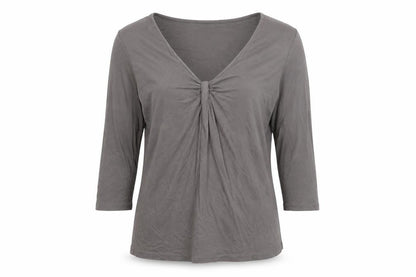 Womens UK Size L H&M Grey Basic T-Shirt
