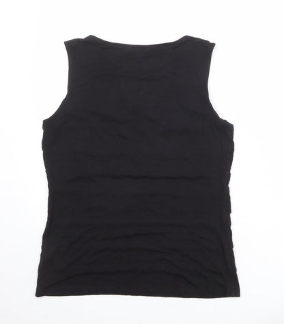 Womens UK Size 14 Per Una Black Basic Tank