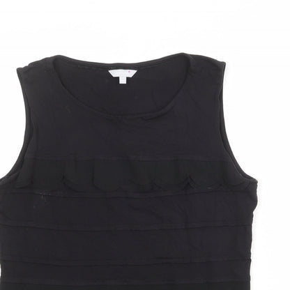 Womens UK Size 14 Per Una Black Basic Tank
