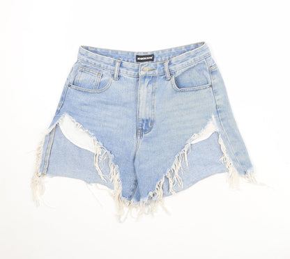 Womens UK Size 10 Momokrom Regular Fit Cut-Off Shorts