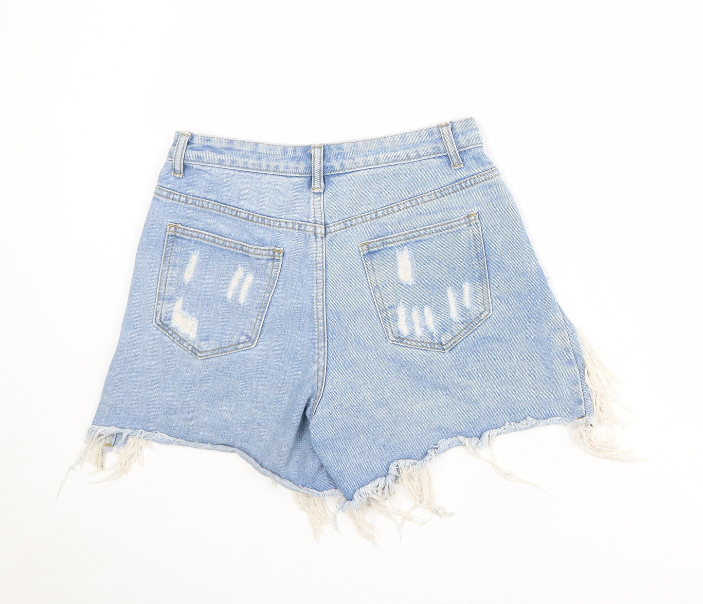 Womens UK Size 10 Momokrom Regular Fit Cut-Off Shorts