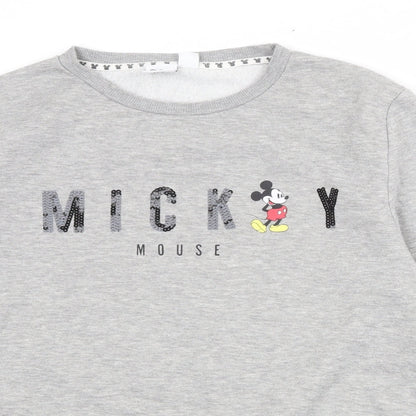 Womens UK Size 10 Disney Grey Pullover Sweatshirt