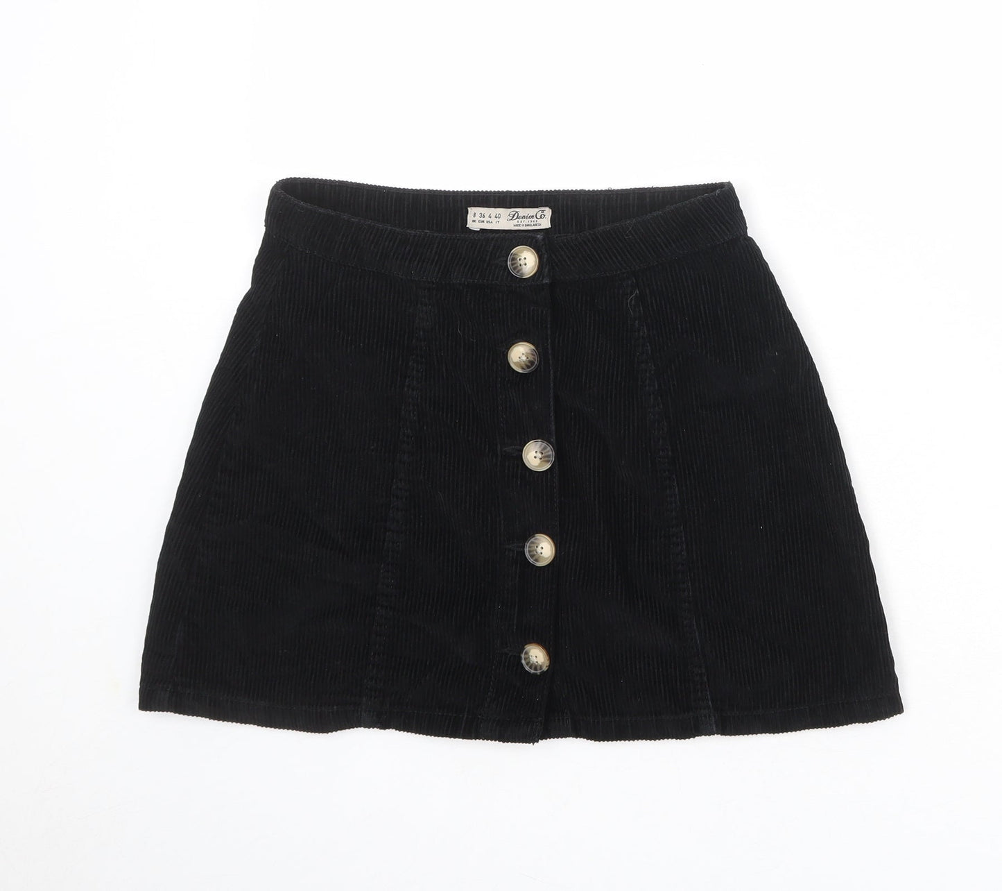 Womens UK Size 8 Denim & Co. A-Line Corduroy Skirt
