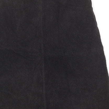 C&A Womens Brown Cotton A-Line Skirt Size 18 Button
