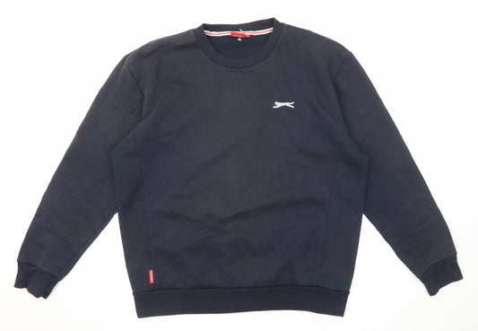 Mens UK Size L Slazenger Blue Pullover Sweatshirt