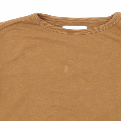 Zara Girls Brown Cotton Pullover Sweatshirt Size 10 Years Pullover