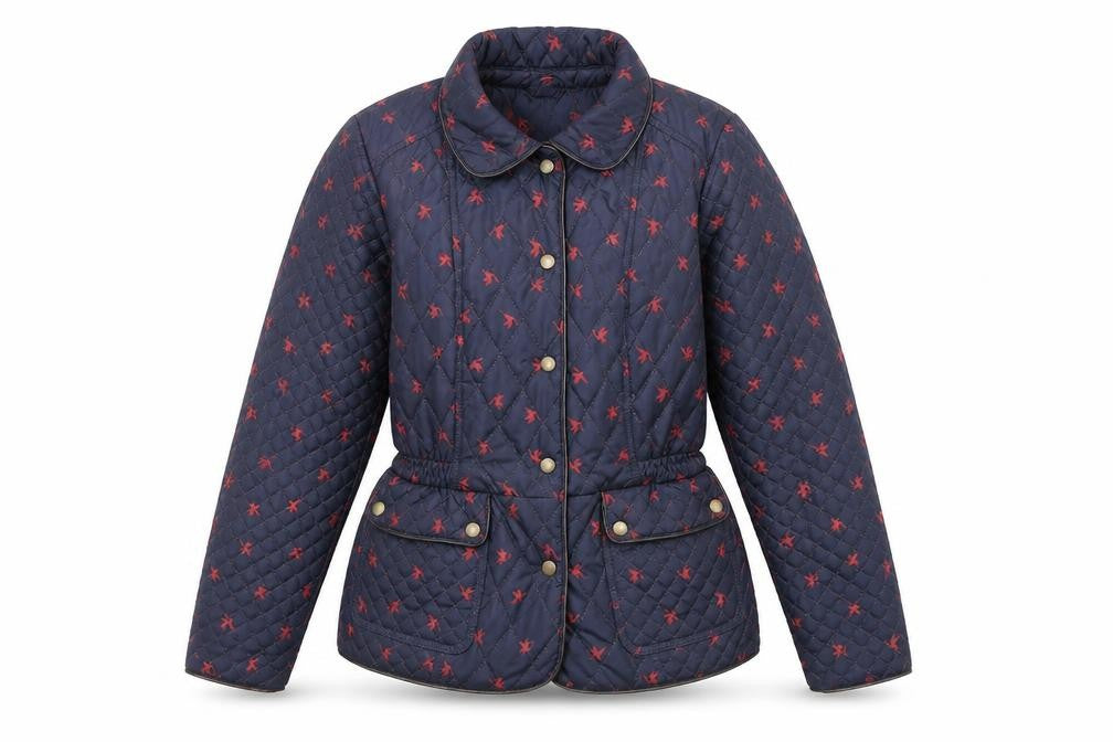 Womens UK Size 12 Monsoon Blue Quilted Coat