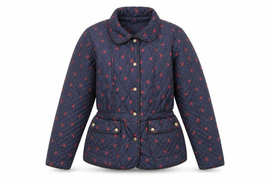 Womens UK Size 12 Monsoon Blue Quilted Coat