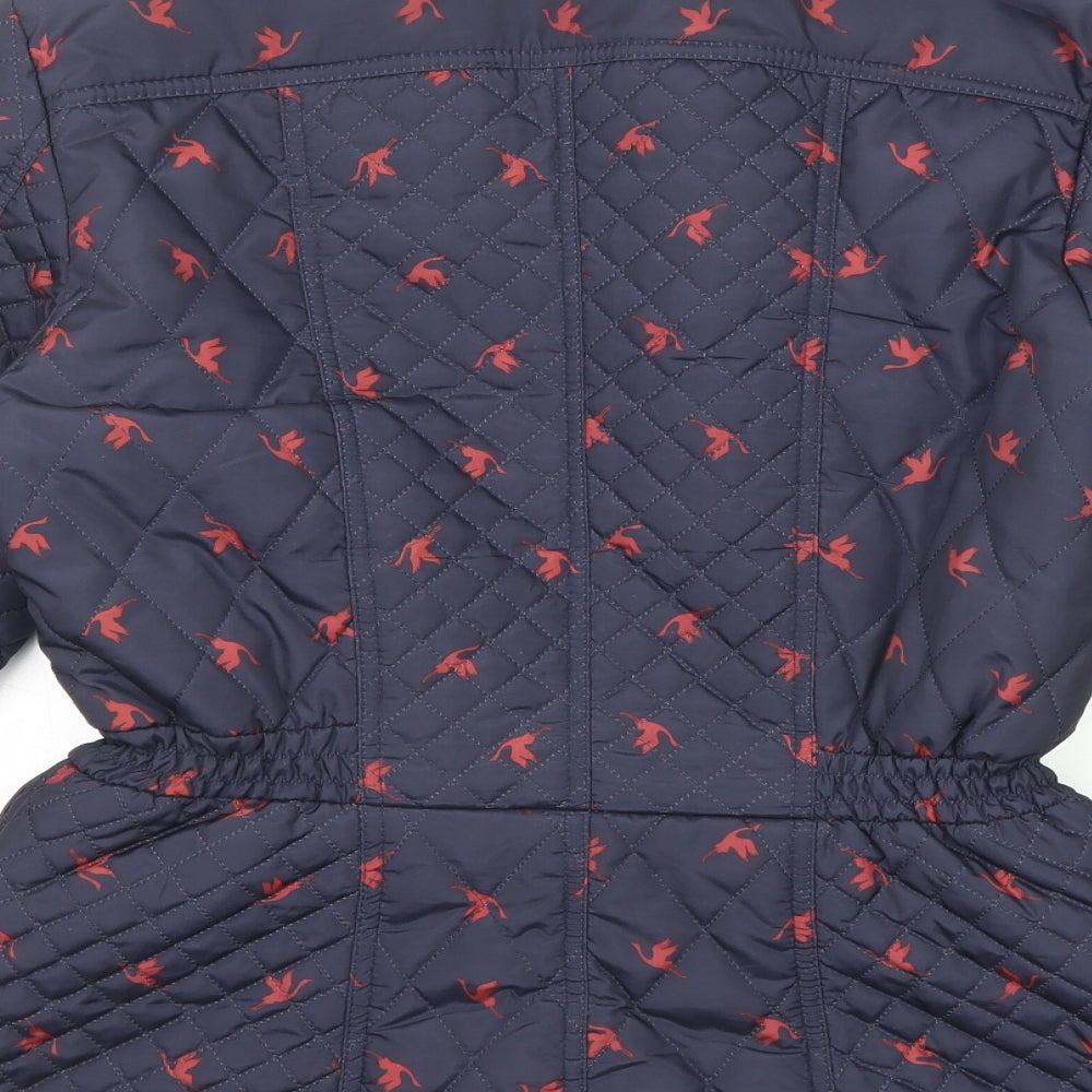 Womens UK Size 12 Monsoon Blue Quilted Coat