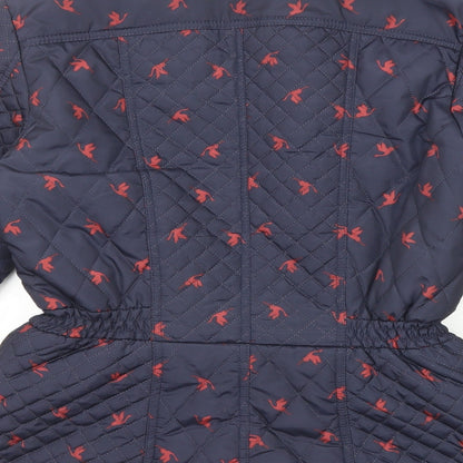 Womens UK Size 12 Monsoon Blue Quilted Coat