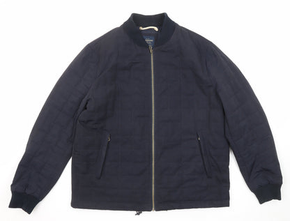 Mens UK Size L Hammond & Co Blue Quilted Coat
