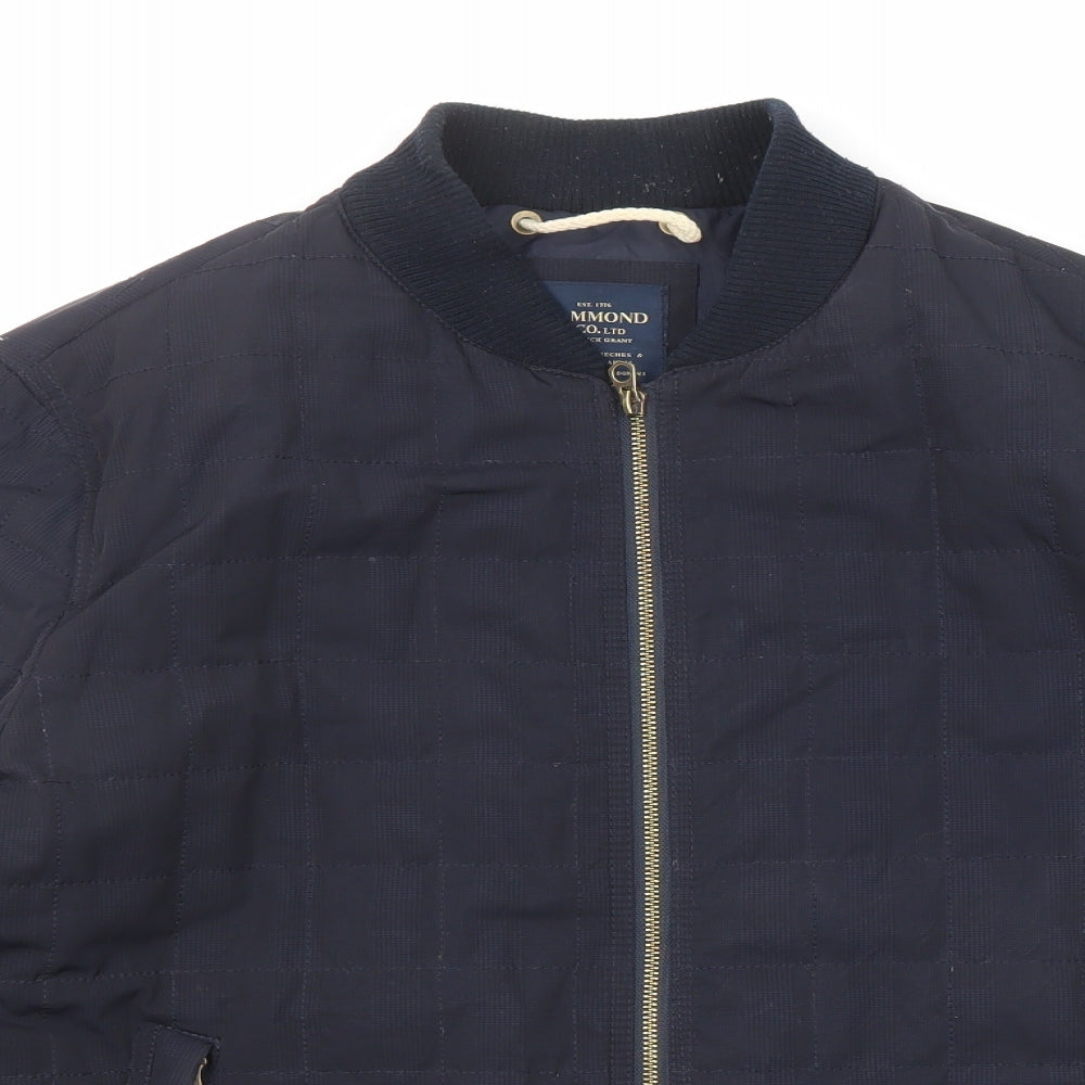 Mens UK Size L Hammond & Co Blue Quilted Coat