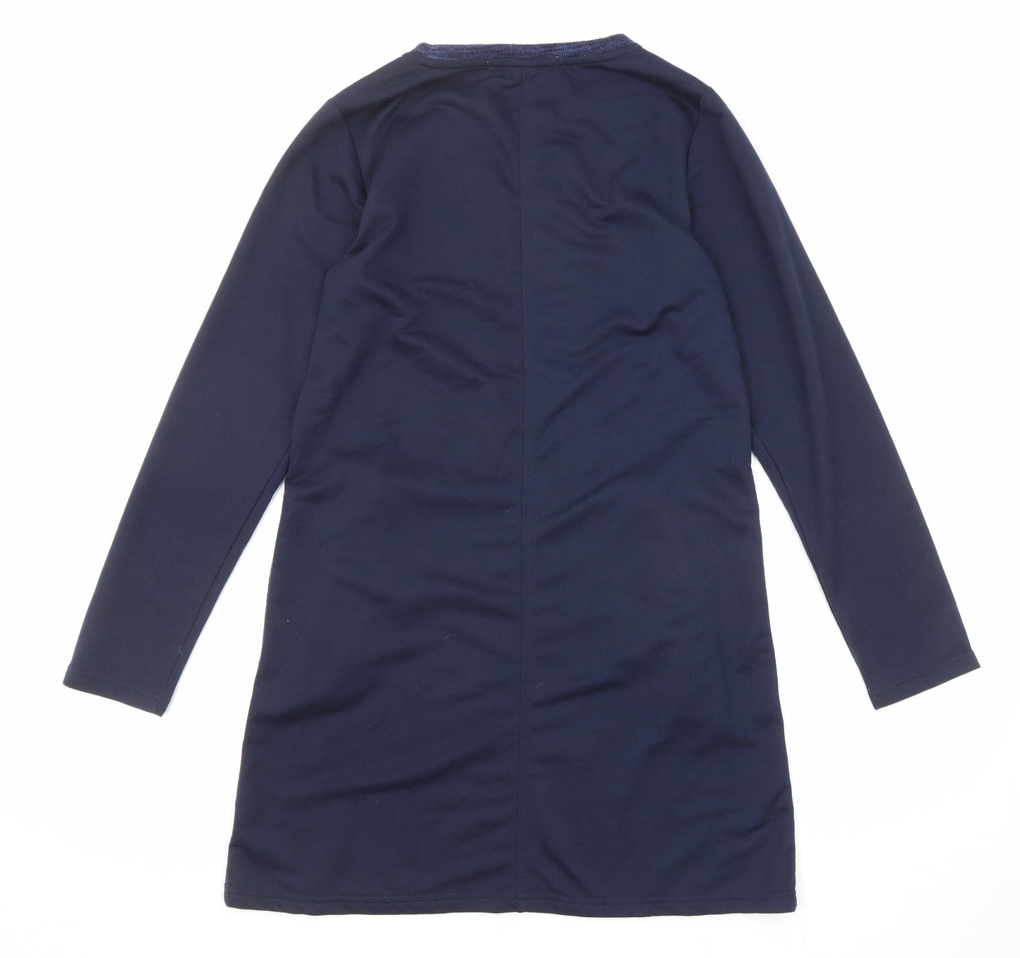 Voir Jeans Womens Blue Cotton Jumper Dress Size S Round Neck Pullover