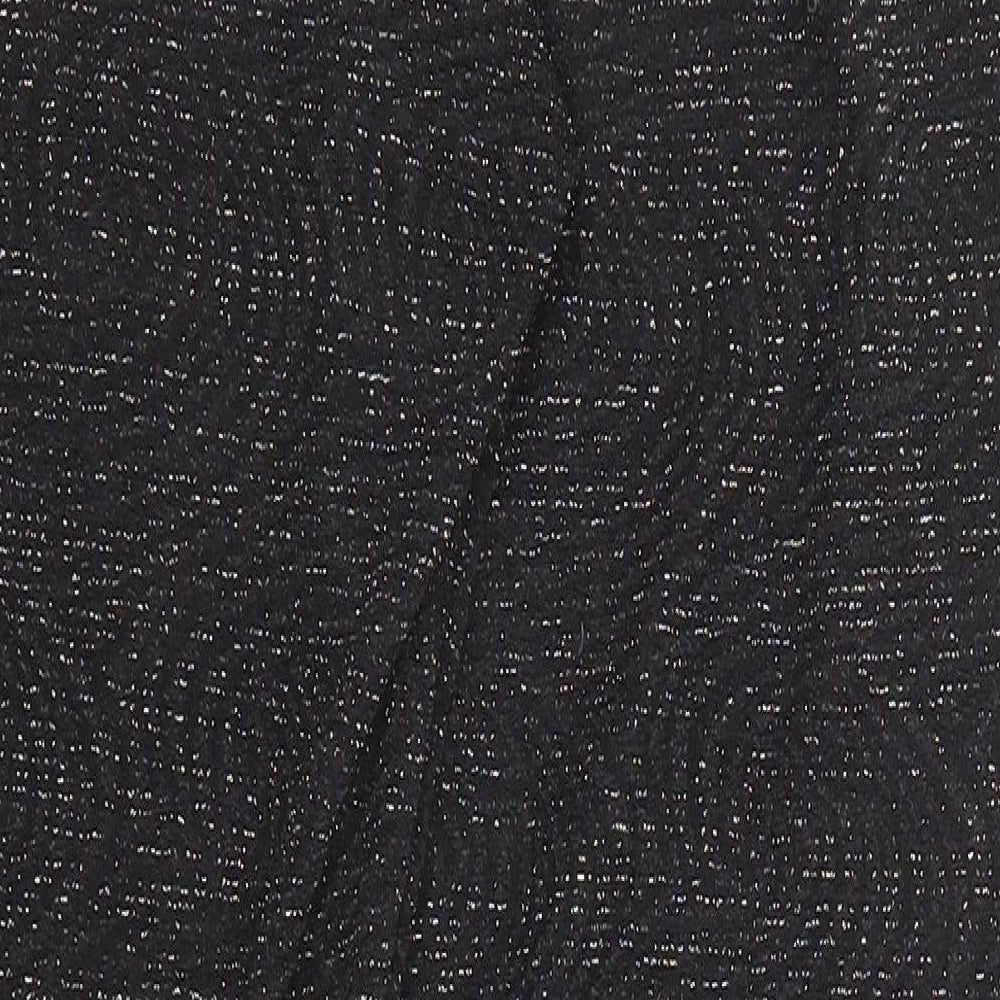 Womens UK Size S H&M Regular Fit Carrot Black Trousers