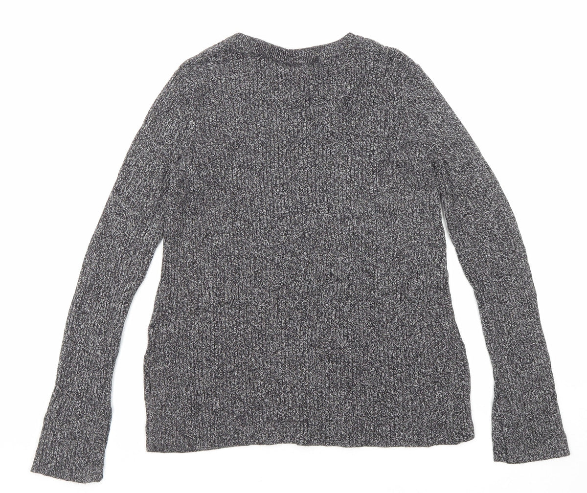 Womens UK Size 14 H&M Black Pullover Jumper