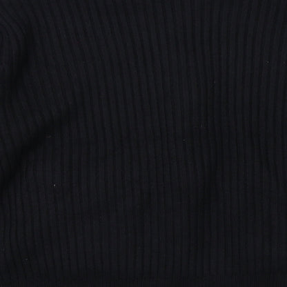Womens UK Size L Marks and Spencer Black Full Zip Jumper