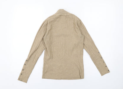 Womens UK Size 8 Marks and Spencer Beige Pullover Jumper