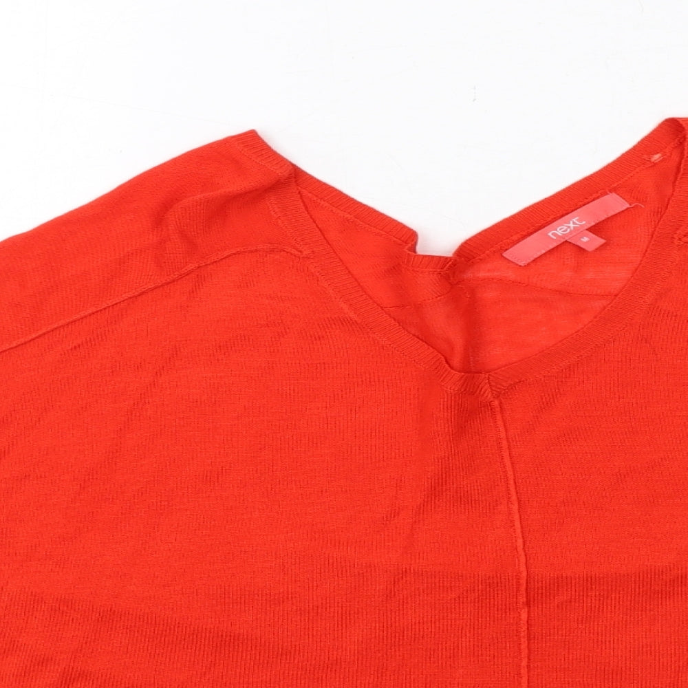 Womens UK Size M NEXT Orange Pullover Jumper