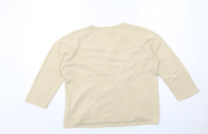 Womens UK Size 16 BHS Beige Pullover Jumper