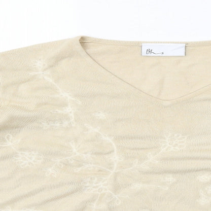 Womens UK Size 16 BHS Beige Pullover Jumper