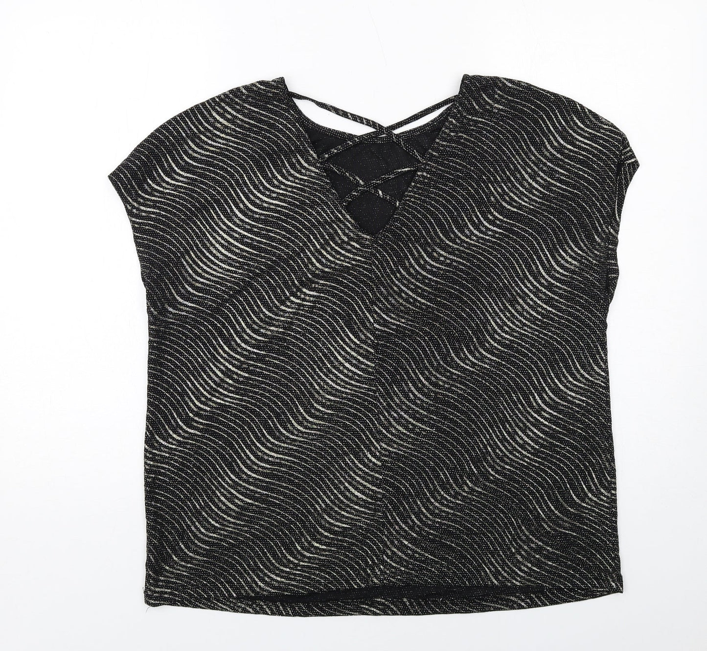 Womens UK Size XL Klass Black Basic Blouse