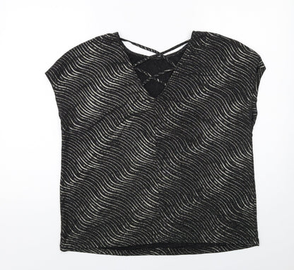Womens UK Size XL Klass Black Basic Blouse
