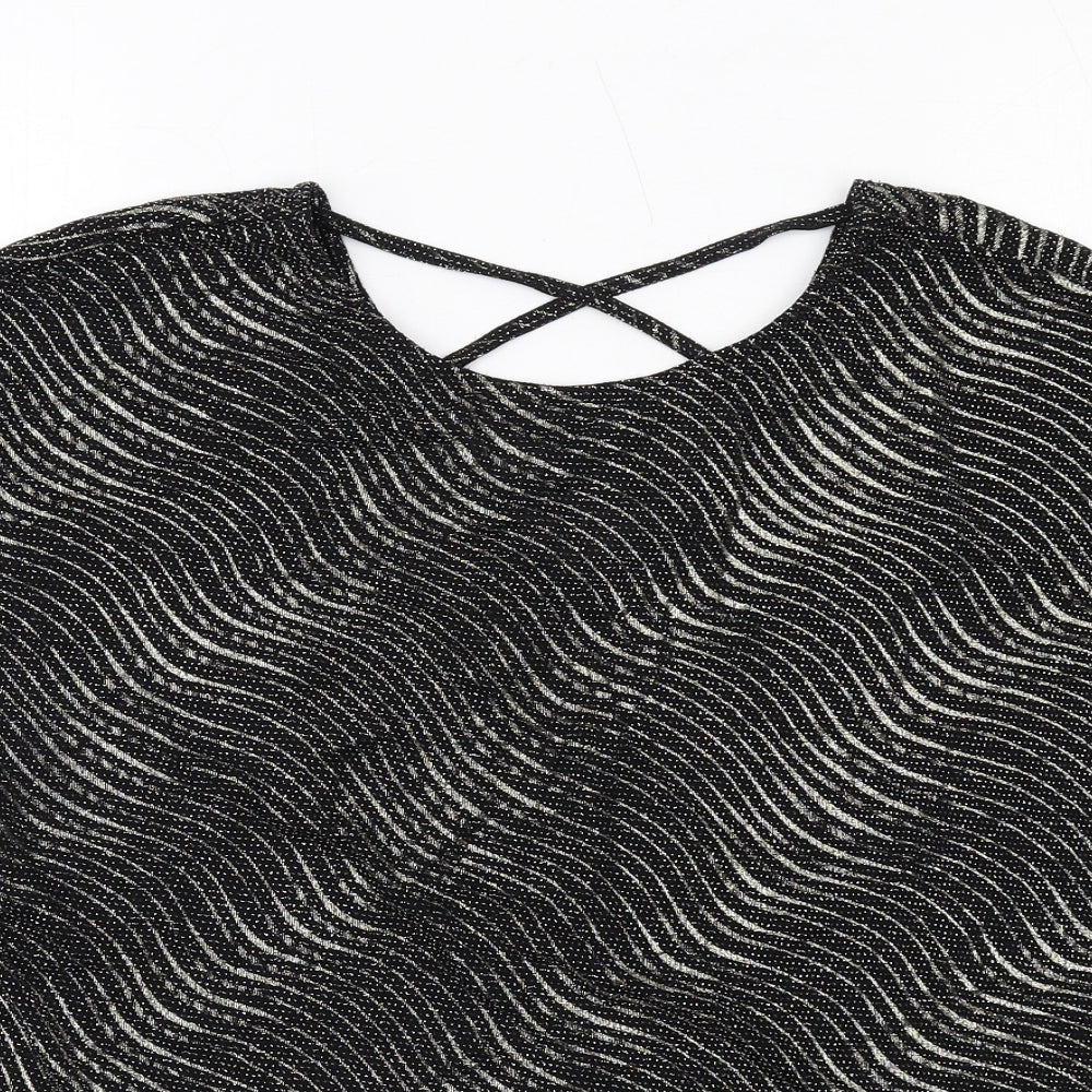 Womens UK Size XL Klass Black Basic Blouse