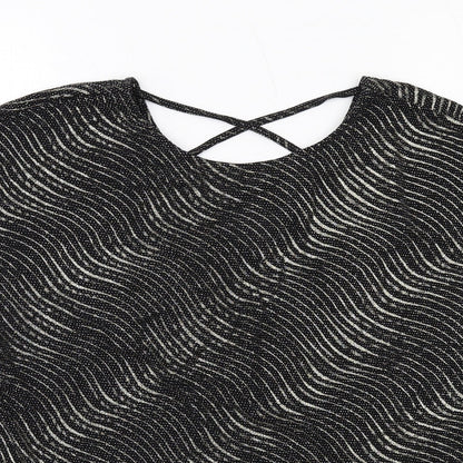 Womens UK Size XL Klass Black Basic Blouse