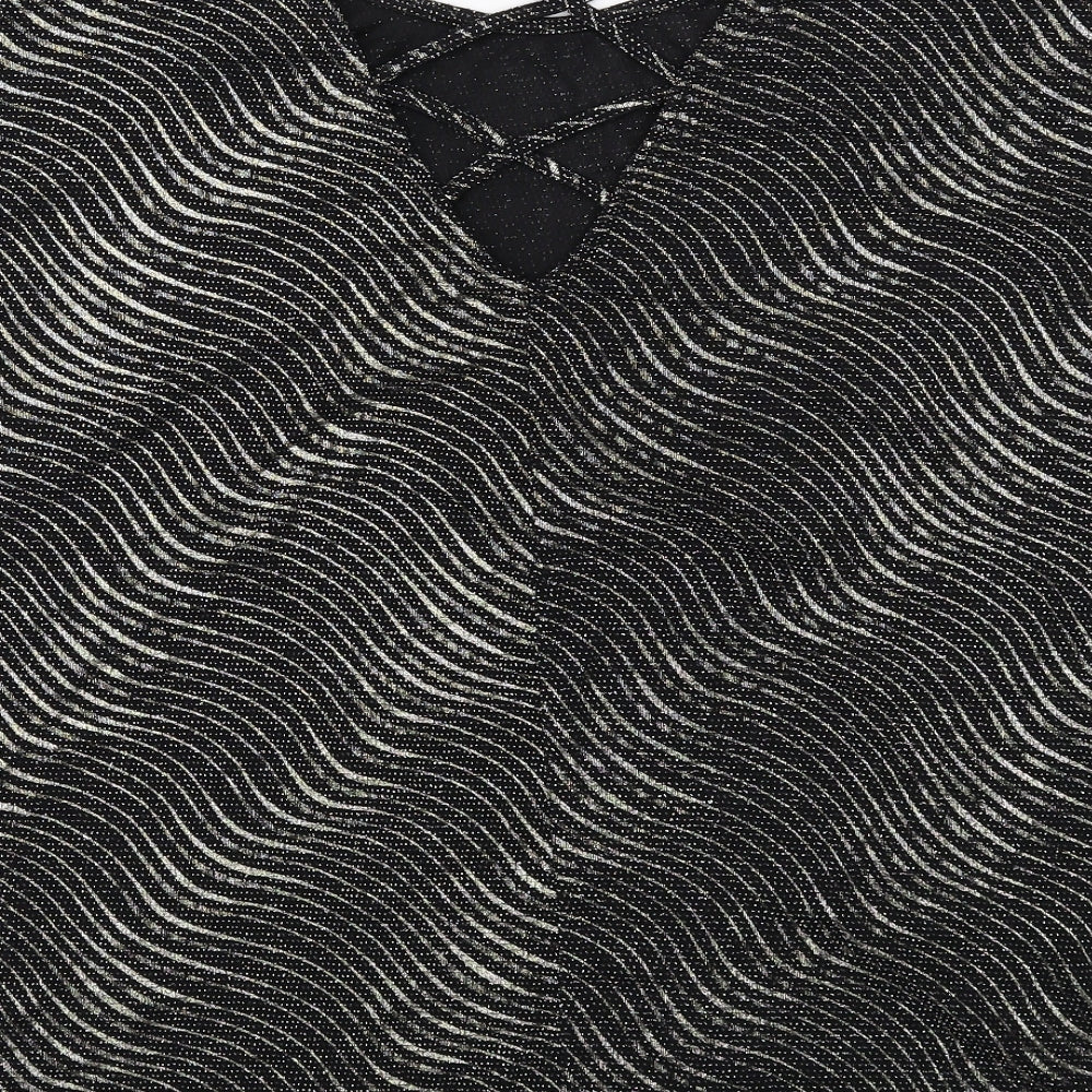 Womens UK Size XL Klass Black Basic Blouse