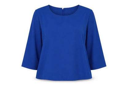 Womens UK Size S Pull&Bear Blue Basic Blouse