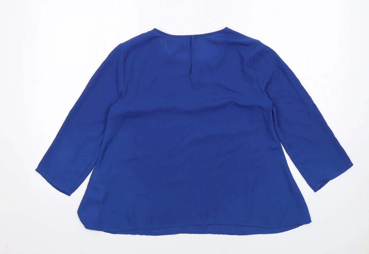 Womens UK Size S Pull&Bear Blue Basic Blouse