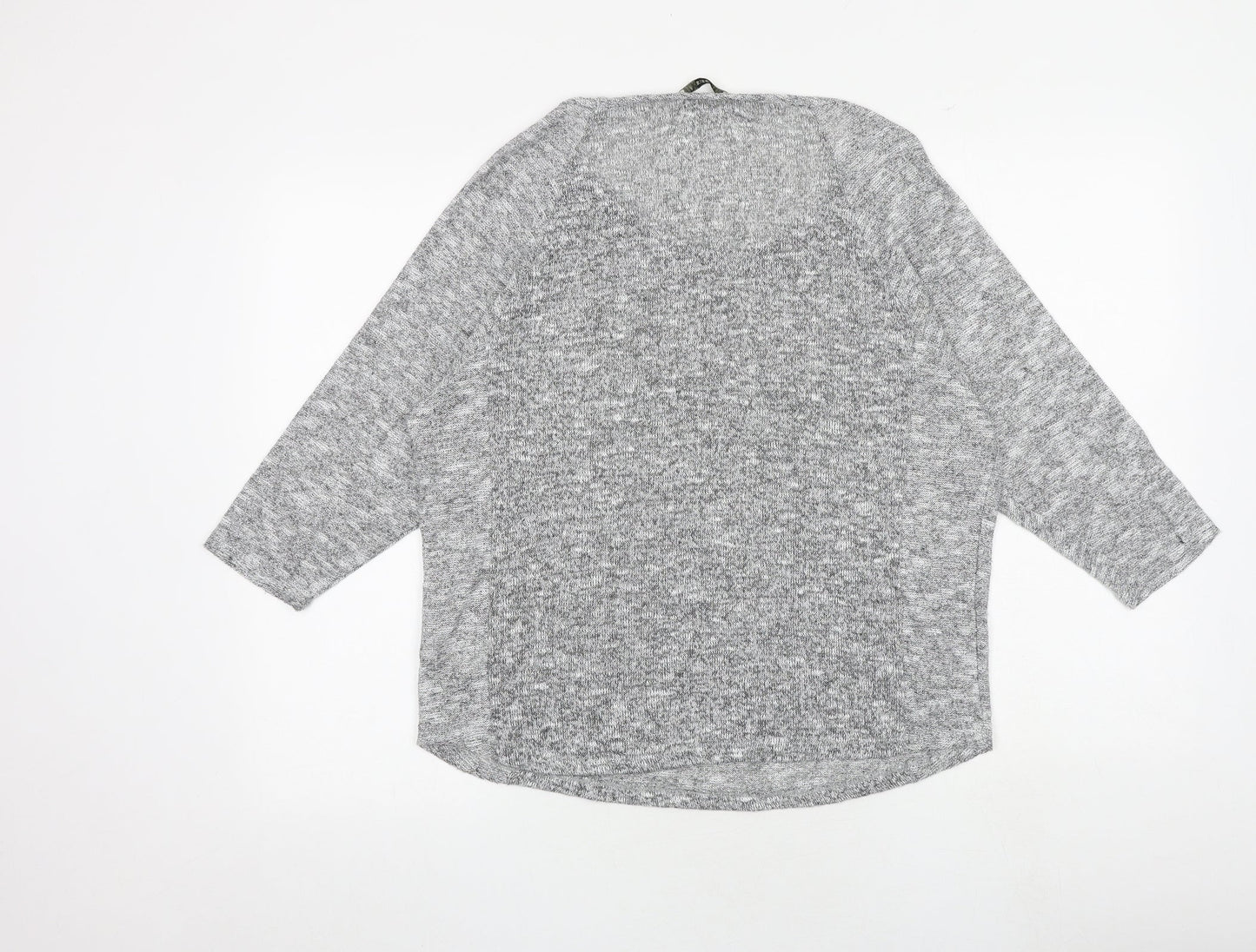Womens UK Size L Oasis Grey Basic Blouse