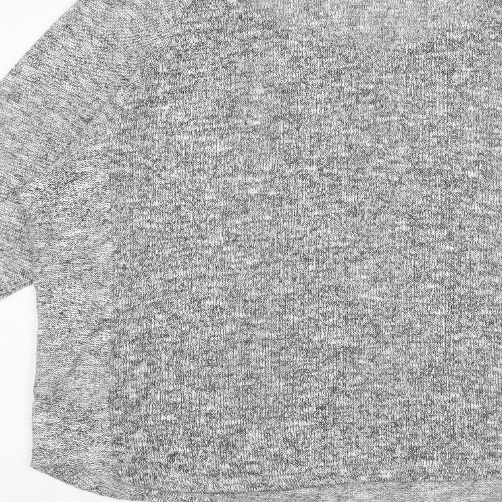 Womens UK Size L Oasis Grey Basic Blouse