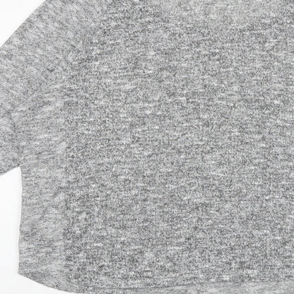 Womens UK Size L Oasis Grey Basic Blouse