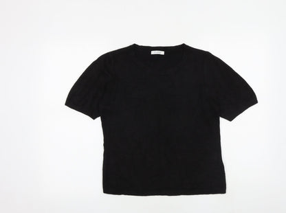 Womens UK Size 12 Classic Black Pullover Jumper