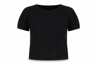 Classics Womens Black Round Neck Acrylic Pullover Jumper Size 12