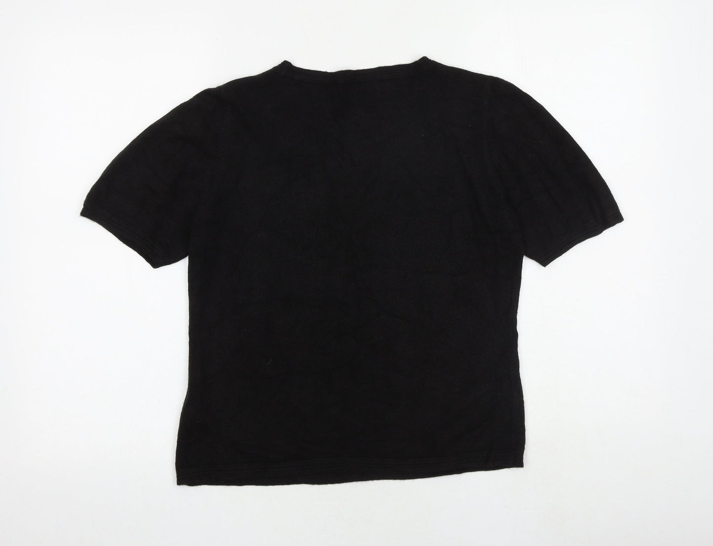 Womens UK Size 12 Classic Black Pullover Jumper