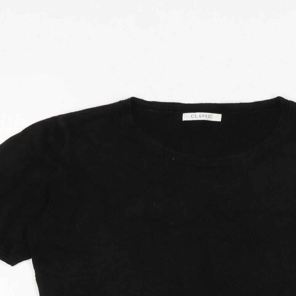 Womens UK Size 12 Classic Black Pullover Jumper