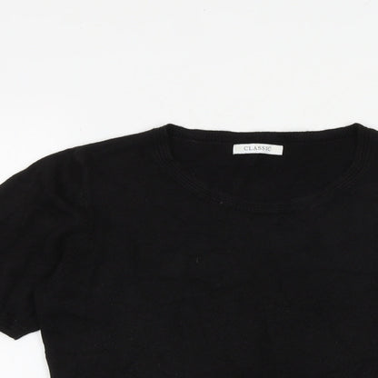 Womens UK Size 12 Classic Black Pullover Jumper