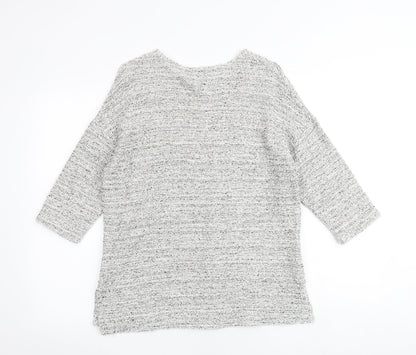 Womens UK Size S H&M Grey Basic Blouse