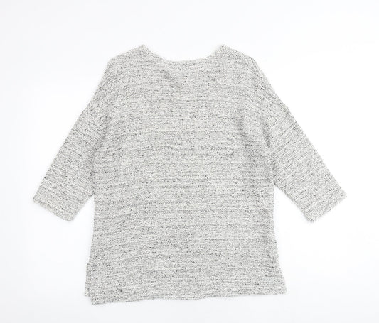 Womens UK Size S H&M Grey Basic Blouse