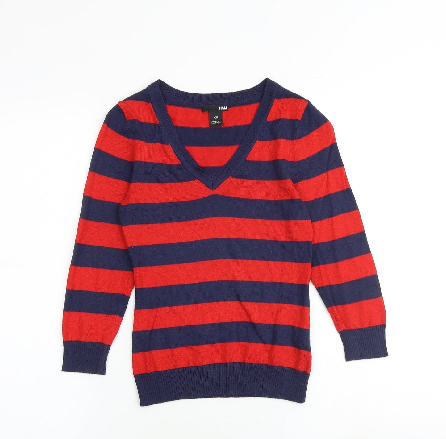 Womens UK Size XS H&M Multicoloured Pullover Jumper