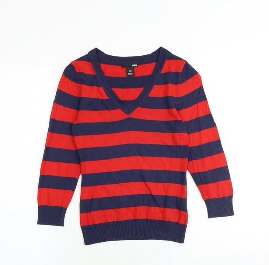 Womens UK Size XS H&M Multicoloured Pullover Jumper