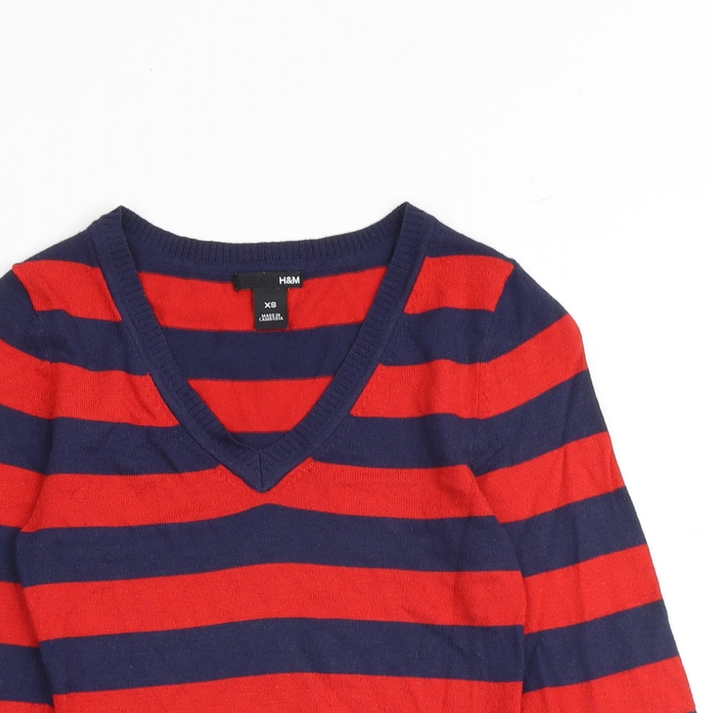 Womens UK Size XS H&M Multicoloured Pullover Jumper