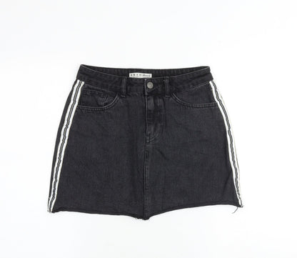Womens UK Size 10 Denim & Co. Mini Denim Skirt