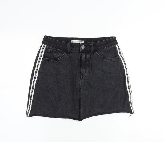 Womens UK Size 10 Denim & Co. Mini Denim Skirt